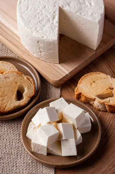 Formaggio Fresco Tipico Dell Interno Del Brasile Nello Stato Del — Foto Stock