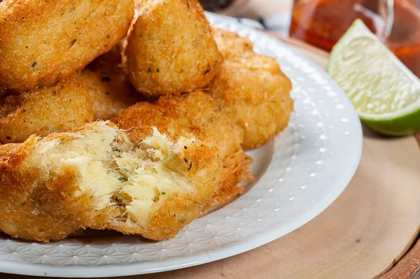 Codfish cake, very traditional in Portuguese cuisine. Made of cod and potato