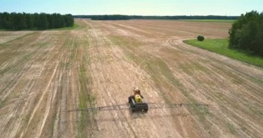 FlyCAM Gübre Serpme hasat alanı sürüş izler