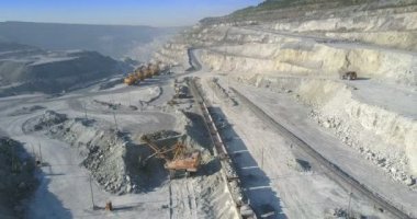cevheri tren asbes büyük ocağında ile büyük güç kürek yükler