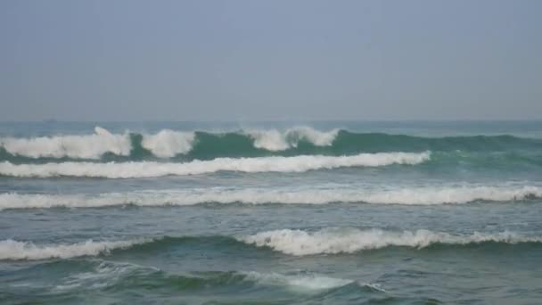 Ενεργό surfers προσπαθούν να πιάσουν μεγάλο κύμα κάνει ακραία αθλητισμό — Αρχείο Βίντεο