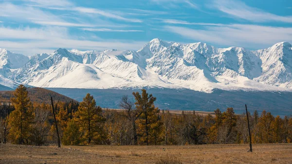 Θέα Στο Βουνό Βόρεια Chuya Δημοκρατίας Κορυφογραμμή Των Αλτάι Ρωσία — Φωτογραφία Αρχείου