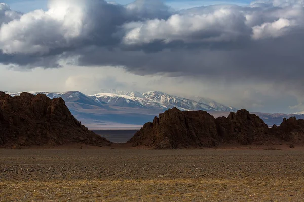 Paisagem Das Montanhas Mongólia Ocidental — Fotografia de Stock