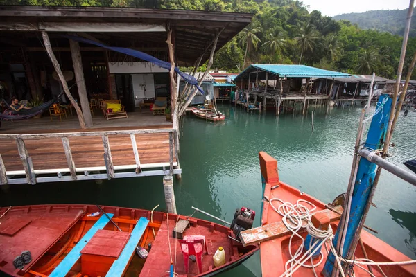 Чанг Таїланд Лютого 2018 Рибальському Селі Східному Березі Який Складається — стокове фото