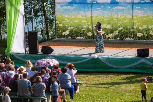 Nikolskiy Leningrad Reg Russia Jun 2018 Festivalarrangementer Dedikeret Til Årsdagen - Stock-foto