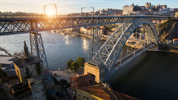 Pont Fer Dom Luis Sur Rivière Douro Porto Portugal — Photo