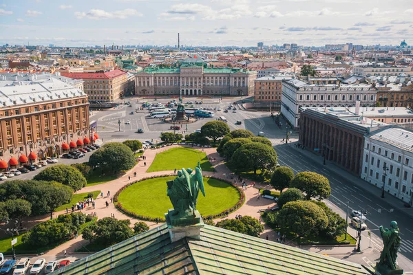 Vista Desde Catedral San Isaac San Petersburgo Rusia — Foto de Stock