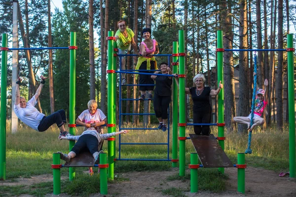 Nikolsky Leningrad Reg Rusia Yul 2018 Participantes Acción Del Club —  Fotos de Stock