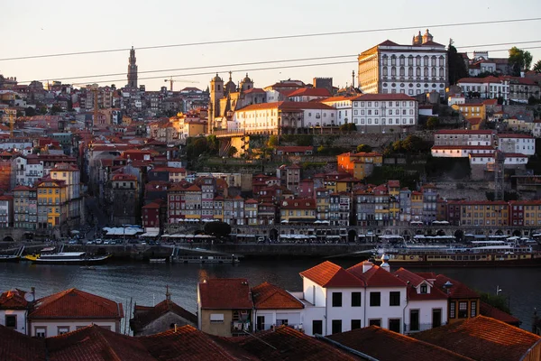 Vue Sur Fleuve Douro Centre Ville Porto Portugal — Photo