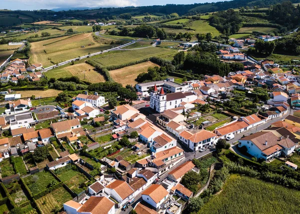 Maia Kuş Bakışı Manzaralar San Miguel Adası Azores Portekiz — Stok fotoğraf