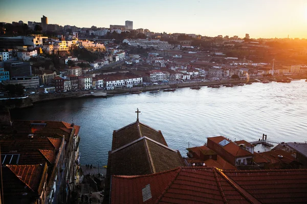 Rzeki Douro Ribeira Porto Portugalia — Zdjęcie stockowe