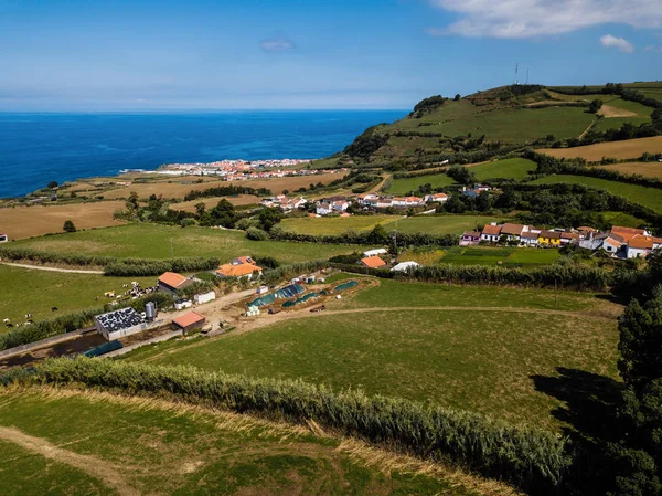 Ovanifrån San Miguel Azorerna Portugal — Stockfoto