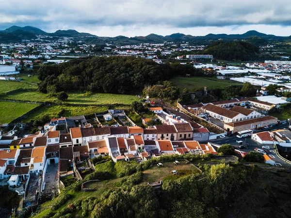 Vista Dall Alto Ponta Delgada Isola San Miguel Azzorre Portogallo — Foto Stock