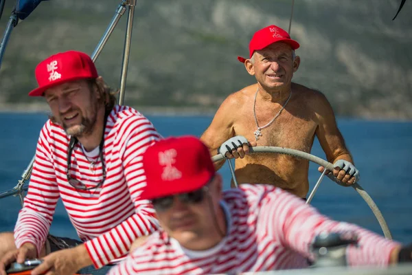 Método Grécia Ptu 2018 Marinheiros Participam Regata Vela Ellada Outono — Fotografia de Stock