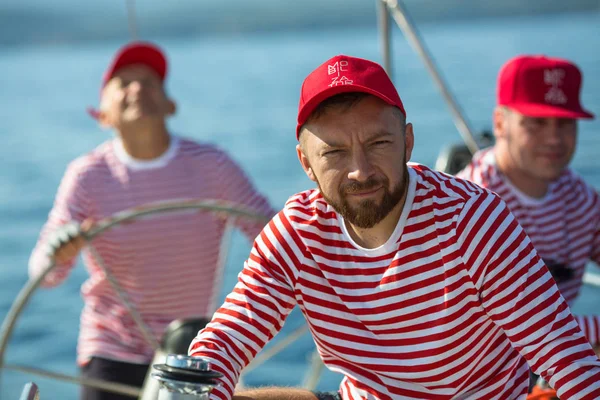 Methanas Griechenland Okt 2018 Segler Nehmen Der Segelregatta Ellada Herbst — Stockfoto