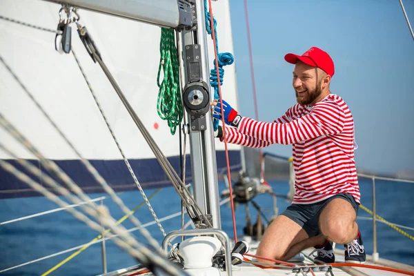 Methanas Griechenland Okt 2018 Segler Nehmen Der Segelregatta Ellada Herbst — Stockfoto