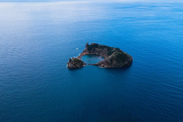 Vista Aérea Ilha Vila Franca Campo Perto Ilha San Miguel — Fotografia de Stock