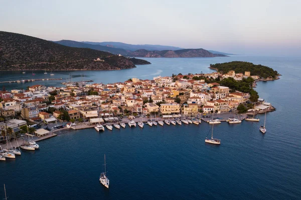 Top View Marina Ermioni Aegean Sea Greece — Stock Photo, Image