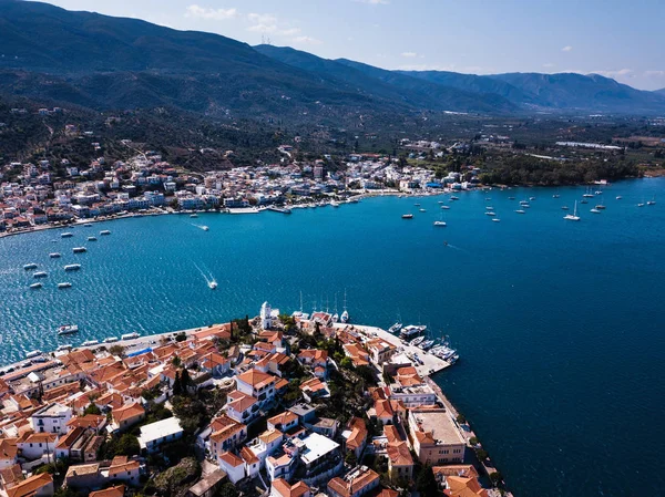 Pohled Přístav Ostrově Poros Egejské Moře Řecko — Stock fotografie