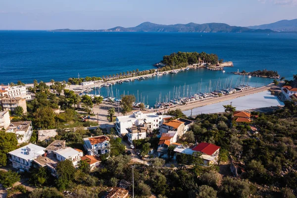 Visa Methana Harbor Egeiska Havet Grekland — Stockfoto