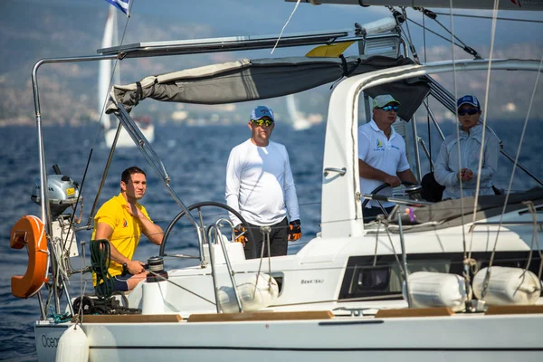 Ermioni Greece Oct 2018 Marinheiros Participam Regata Vela Ellada Outono — Fotografia de Stock