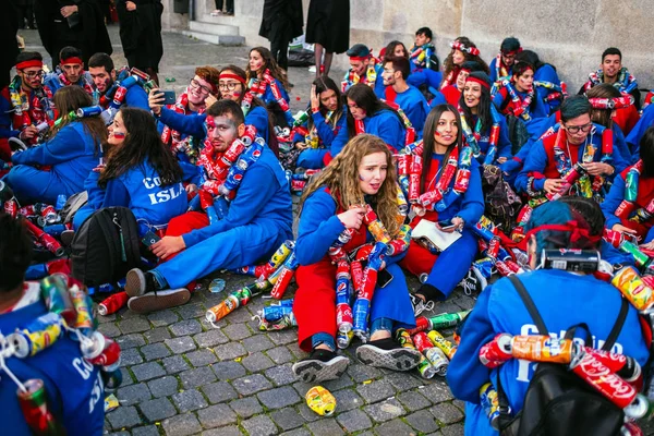 Porto Portugal Oct 2018 Participants Traditionnel Festival Des Étudiants Universitaires — Photo