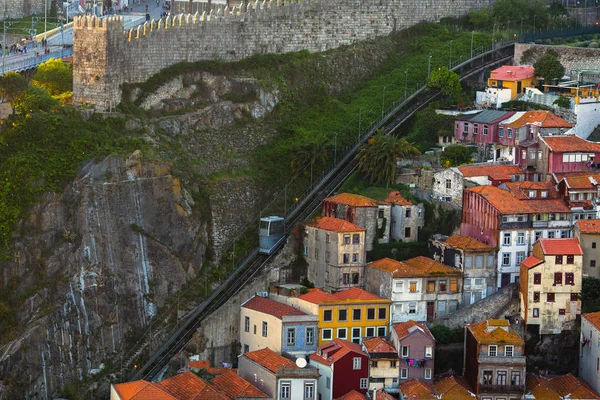 Перегляд Старих Будинків Історичному Центрі Міста Порту Португалія — стокове фото