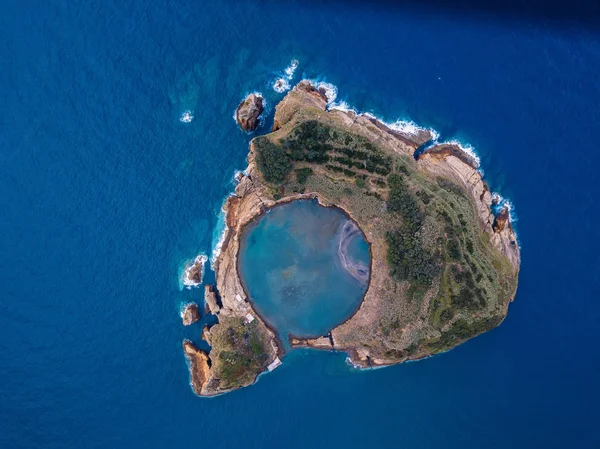 Luftaufnahme Der Insel Vila Franca Campo Der Nähe Der Insel — Stockfoto