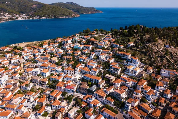 Blick Von Oben Auf Die Insel Poros Ägäis Griechenland — Stockfoto