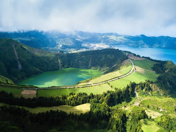 Lagos Boca Inferno Sete Cidades San Miguel Açores Portugal — Fotografia de Stock