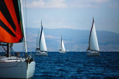 Lüks Yat Tekne grup Ege Denizi, Yunanistan yelken.