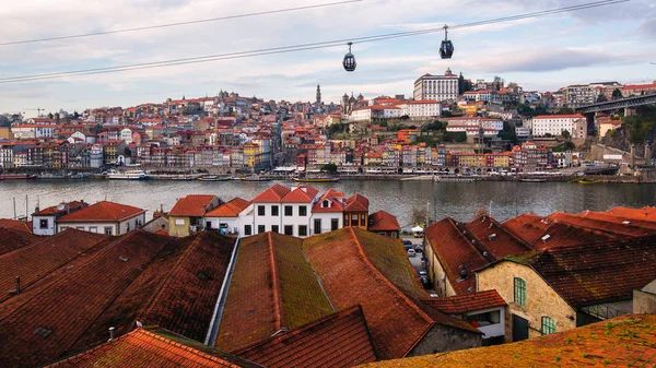 Pohled Staré Město Porto Řekou Duoro Portugalsko — Stock fotografie
