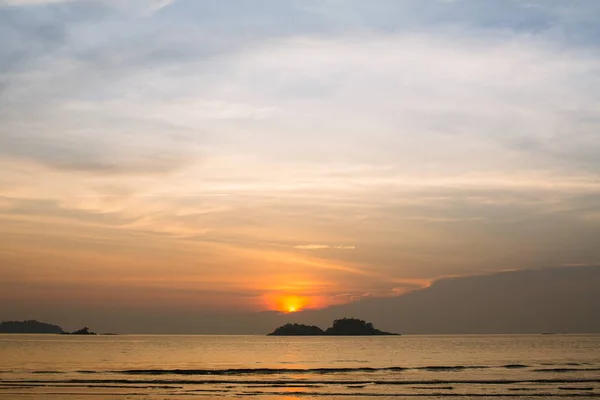 Dämmerhimmel Über Dem Meer — Stockfoto