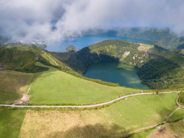 Göllerde Sete Cidades San Miguel Adası, Azor - Portekiz.