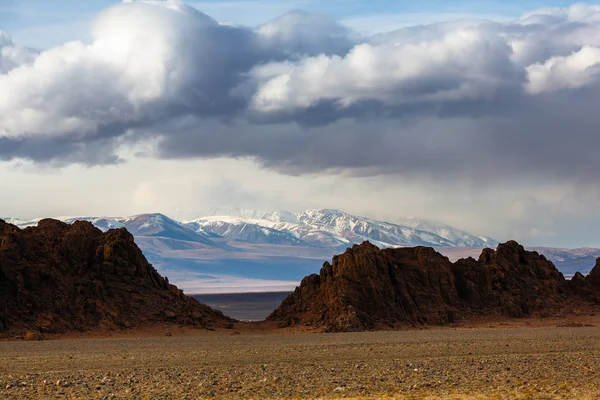 Paisagem Das Montanhas Mongólia Ocidental — Fotografia de Stock