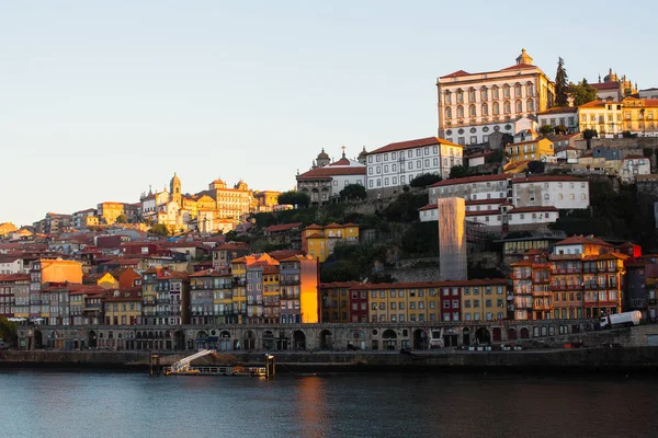 Vue Sur Rivière Douro Ribeiro Dans Vieux Centre Ville Porto — Photo