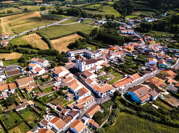 San Miguel Adası, Azor - Portekiz Maia şehrin Üstten Görünüm. 