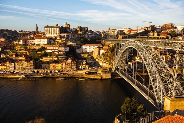 루이스 다리와 Douro 포르투 포르투갈 — 스톡 사진