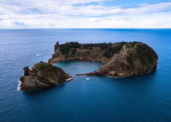 Luftaufnahme Der Kleinen Insel Vila Franca Campo Azoren Inseln Portugal — Stockfoto