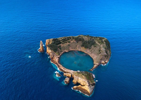 Vista Aérea Del Islote Vila Franca Campo Islas Azores Portugal — Foto de Stock