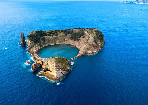 Luftaufnahme Der Insel Vila Franca Campo Der Nähe Der Insel — Stockfoto