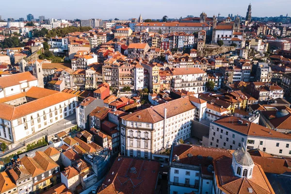 Vue Panoramique Sur Les Toits Maisons Dans Centre Porto Portugal — Photo