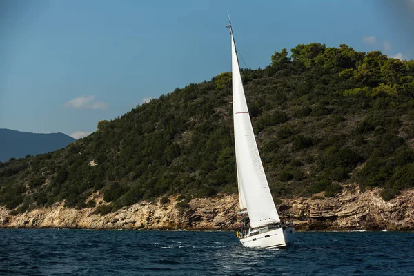 Sailing Yacht Boat Aegean Sea — Stock Photo, Image