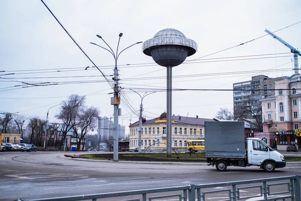 Voronezh Rusland Mar 2019 Een Van Straten Van Stad Dit — Stockfoto