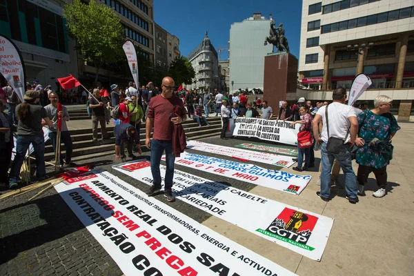 Porto Portugal May 2019 Celebration May Day City Centre General — Stock Photo, Image