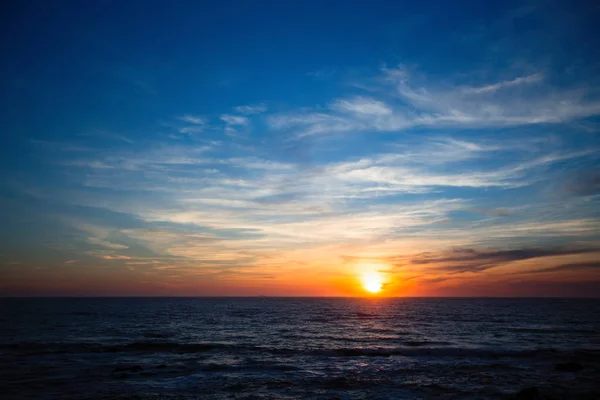 大西洋美丽的日落 — 图库照片