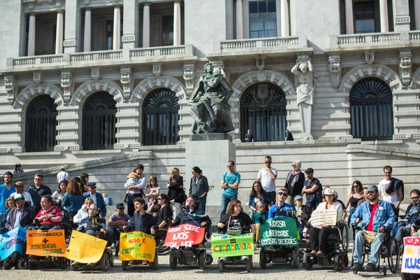 Porto Portugal Mayo 2019 Manifiesto Por Vida Independiente Marcha Las — Foto de Stock