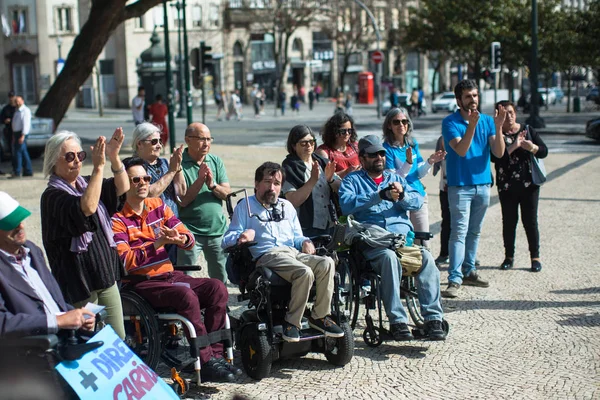 Porto Portugal Mayo 2019 Manifiesto Por Vida Independiente Marcha Las — Foto de Stock