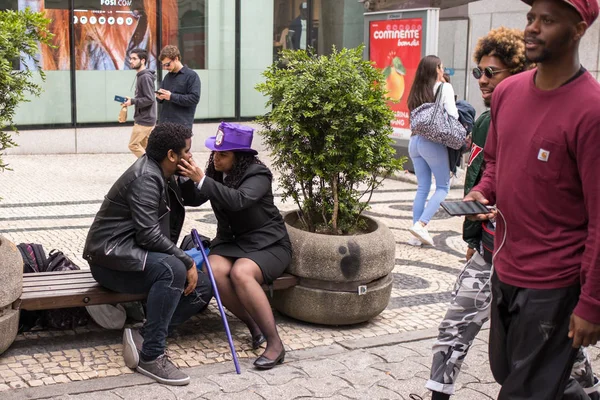 Porto Portugal Mayo 2019 Durante Queima Das Fitas Una Fiesta —  Fotos de Stock