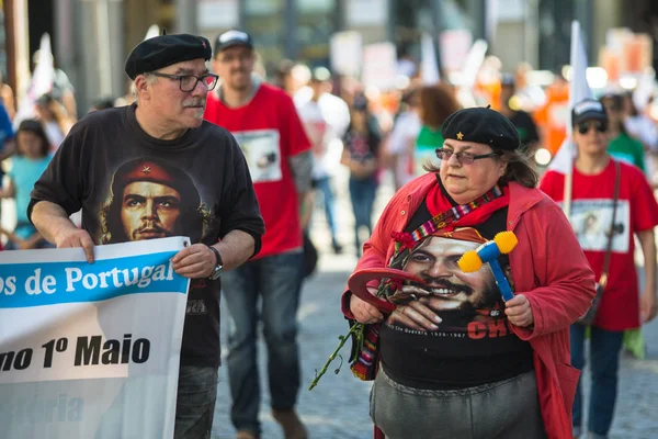 Porto Portekiz Mayıs 2019 Oporto Merkezinde Mayıs Kutlaması Geleneksel Olarak — Stok fotoğraf